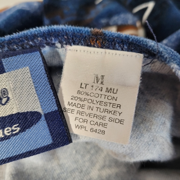 Womens Wrangler Blues Pullover velour long sleeve t shirt Geometric print Size M - Picture 7 of 8